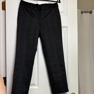 Amanda & Chelsea Charcoal Checkered Ankle Pants